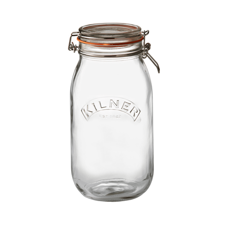 Kilner Ronde Glazen Pot met Beugelsluiting 2L