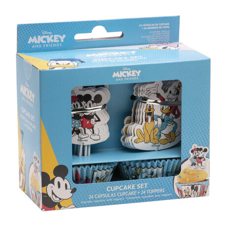 Dekora Cupcake Kits and toppers Mickey and Friends Set/48