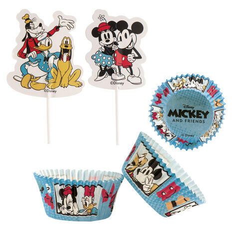 Dekora Cupcake Kits and toppers Mickey and Friends Set/48