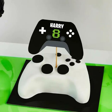 Hootyballoo Game Controller Cake Topper (personaliseer met stickervel)