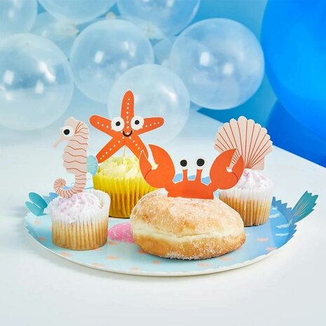 Hootyballoo Sea Friends Food Picks pk/12