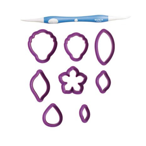 Decora Winter Flower Cookie Cutter Set/9