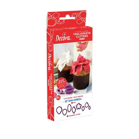 Decora Winter Flower Cookie Cutter Set/9