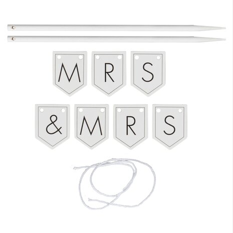 Ginger Ray Customisable Wedding Cake Topper Bunting