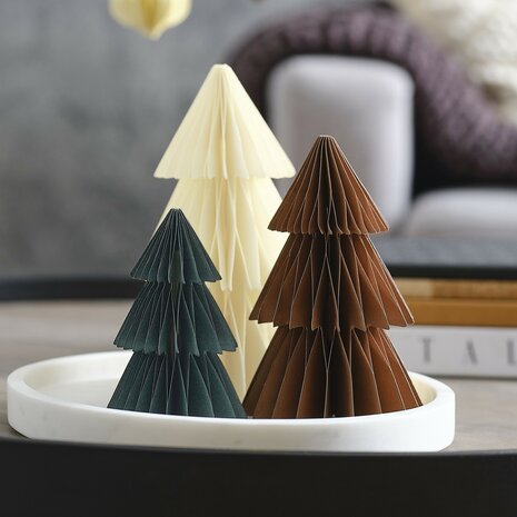 Ginger Ray Paper Tree Honeycomb Christmas Decorations