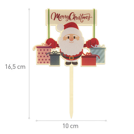 Dekora Cake Topper Santa Claus 16 x 10,5cm