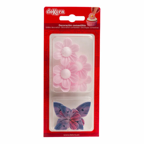 Dekora Edible Flowers and Butterflies 9/st