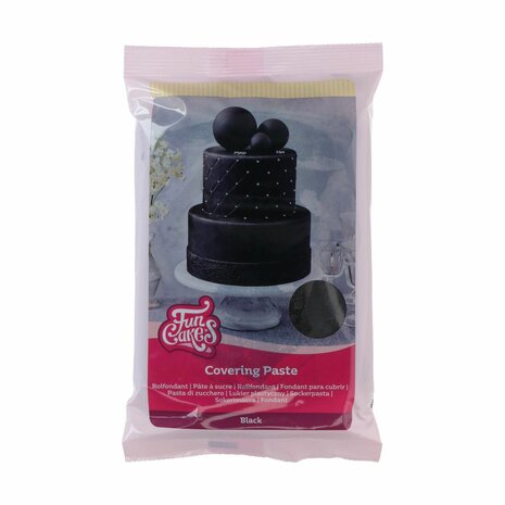 FunCakes Pâte à Sucre Raven Black 250 g