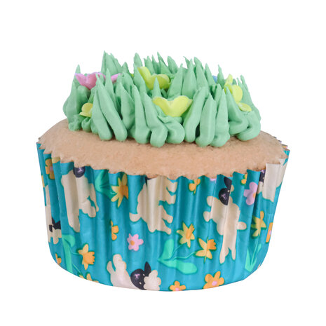 PME Paas Cupcake Vormpjes met Folievoering - Spring Meadow, 60 stuks