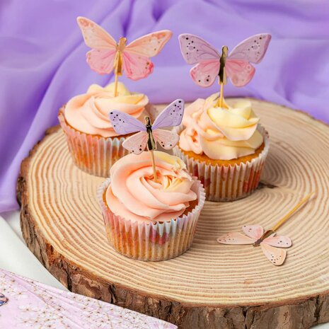 AH Butterfly Cupcake Toppers pk/12