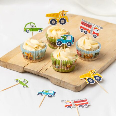 AH Transport Cupcake Toppers pk/12