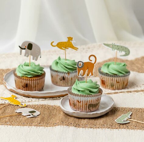 AH Safari Cupcake Toppers pk/12