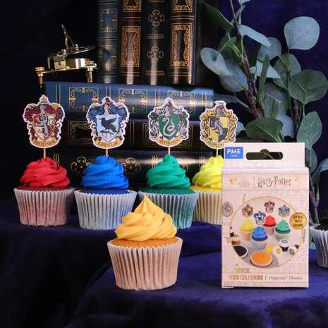 PME Harry Potter Voedingskleuren kit voor taart en glazuur, 6 stuks