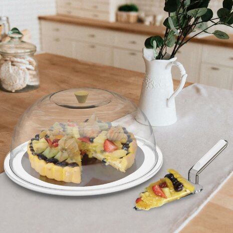 Biesse Stolp met Plateau en Taartschep Ø34x16cm