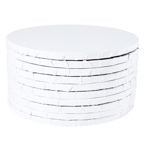 PME Drums Wit omwikkelde randen Ø25cm -10 st 