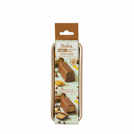 Decora Slimcake Rose gold line mold 21 x 8 cm