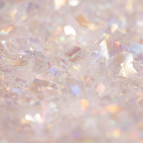 PME Magic Sprinkles, Eetbare Iriserende Glittervlokken – Wit Kristal (3g)