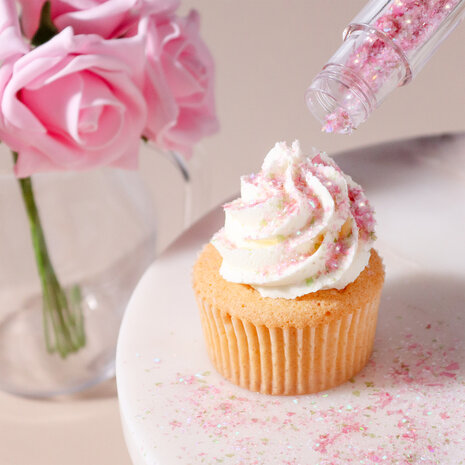 PME Magic Sprinkles, Eetbare Iriserende Glittervlokken – Feeënbloemen (3g)