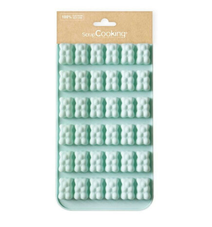 Scrapcooking Silicone Mal Snoepbeertjes 23,3 x 12,6 x 1,5 cm