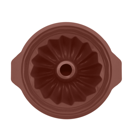 Point Virgule Tulbandvorm Platinum Silicone Vintage Maroon ø 24cm