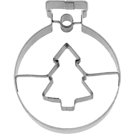 Birkmann Kerstbal met Kerstboom Cookie Cutter 6cm