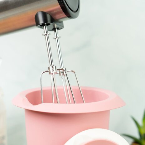 Westmark Mengkom met tweedelig deksel, 1 l, roze/wit