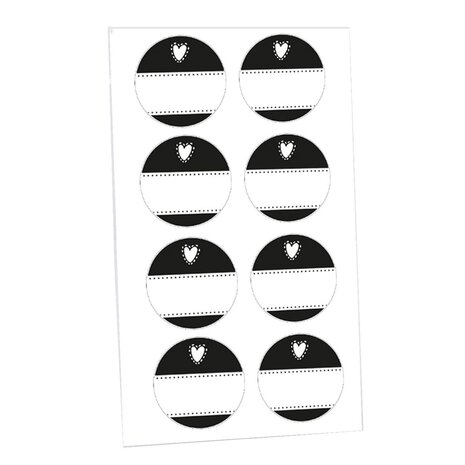 Westmark 24 decoratieve etiketten, rond ø 3,5 cm
