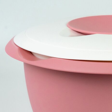 Westmark Mengkom met tweedelig deksel, 3,5 l, roze/wit