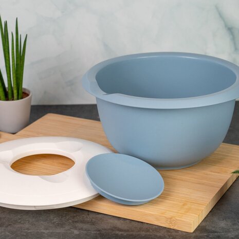Westmark Mengkom met tweedelig deksel, 3,5 l, blauw/wit