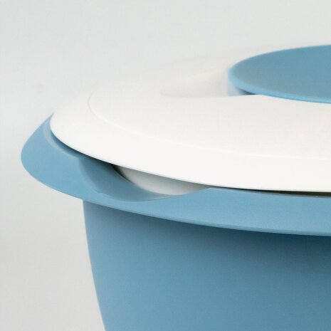 Westmark Mengkom met tweedelig deksel, 3,5 l, blauw/wit