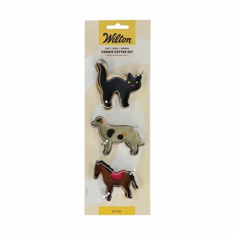  Wilton Koekjesuitsteker Kat - Hond - Paard set/3