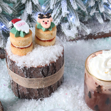 PME Kerst Eetbare Suikerdecoraties - Santas coming to town (12 stuks)