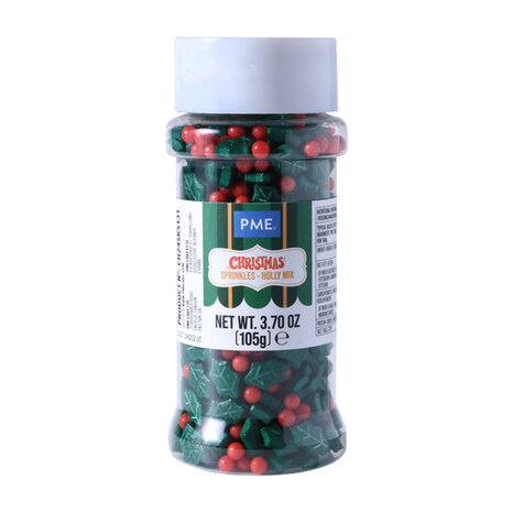 PME Strooisels voor Kerst - Hulstmix (105g)