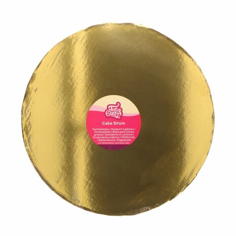 FunCakes Cake Drum Round Ø35 cm - Goud - 20mm