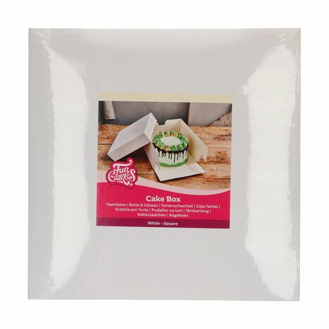 FunCakes Taartdoos Wit 20x20x20 cm pk/1