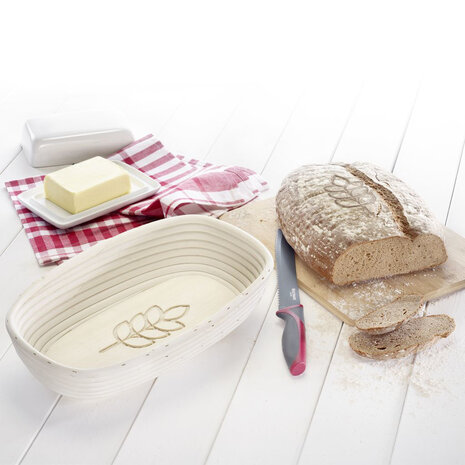 Westmark Rijsmand Ovaal, met Korenaar, 34 x 20,5 x 8 cm, met cover