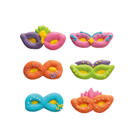 Decora Sugar Masks Decorations Pk/6