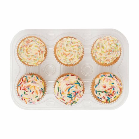PME Set van 3 Plastic Cupcakehouders (6 holtes)