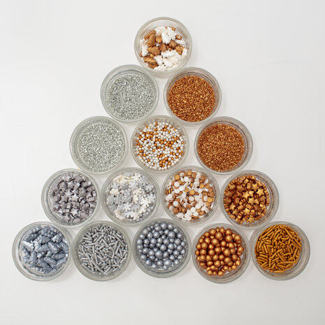 PME 30-pack assorti sprinkels – Metallic 180g