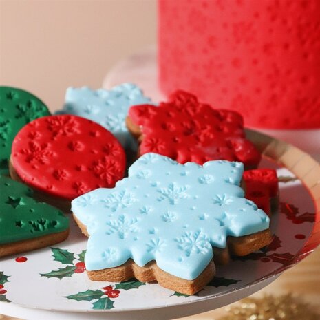 PME Siliconen Impression Mat Sneeuw