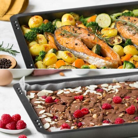 Decora Bake&Cook Line Large Low Rectangular Mold 42 x 29 x 4 h cm