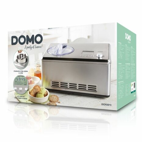DOMO Eismaschine mit Kompressor &ndash; 2 L