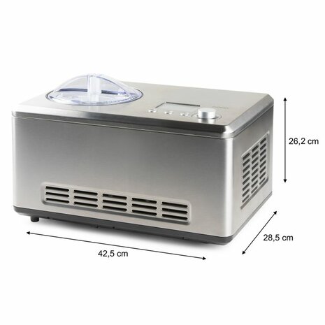 DOMO Eismaschine mit Kompressor &ndash; 2 L