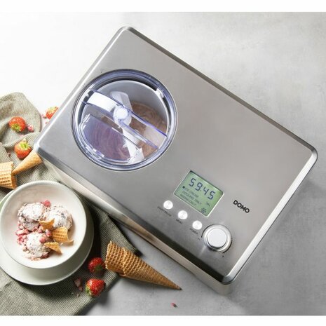 DOMO Eismaschine mit Kompressor &ndash; 2 L