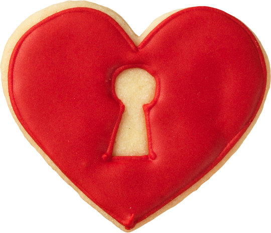 Birkmann Heart with keyhole cookie cutter 7cm