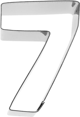 Birkmann Number 7 cookie cutter 6cm