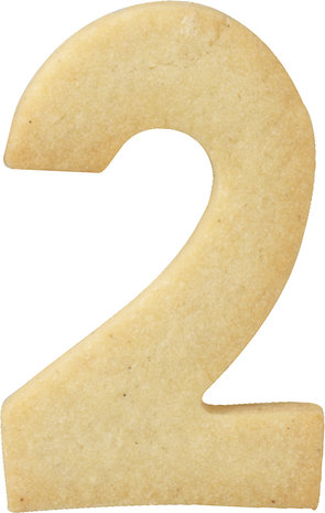 Birkmann Number 2 cookie cutter 6cm