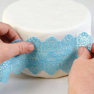 Silikomart Wonder Cakes Silicone Lace Mat Slim Dentelle