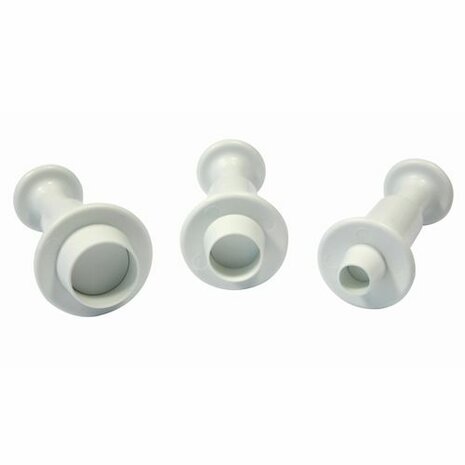 PME Mini Cirkels & Rondjes Plunger Cutter Uitsteker set/3