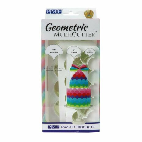 PME Geometric Multicutter Fish Scale Set/3